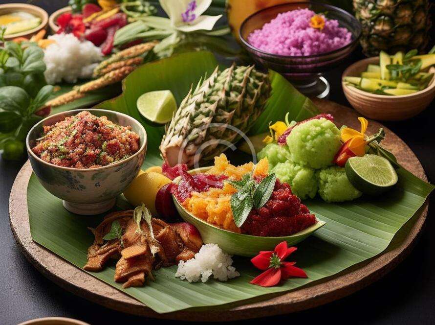 Exposition de plats traditionnels lors du festival ANTE à Bruxelles.